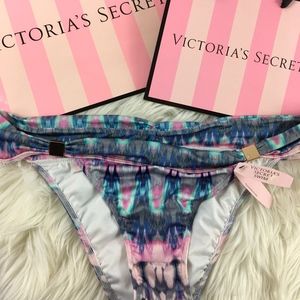 NWT Victoria Secret Cheeky Bikini Bottoms Sz L